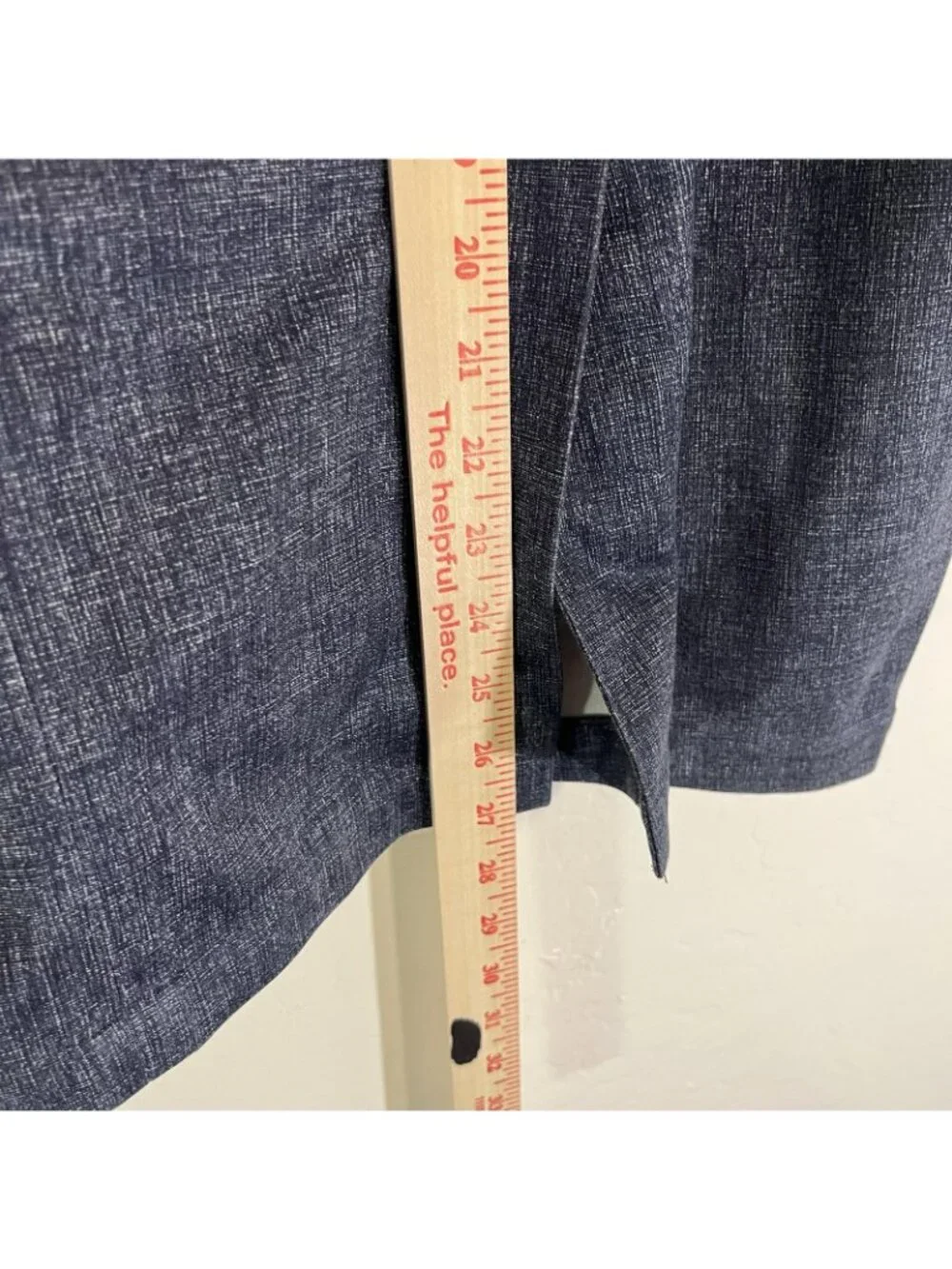 Nordstrom Rack Suit Mens 36 Blue Tweed Polyester Stretch 2 Piece 34x30 Tapered